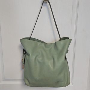 Vince Camuto Leather Lindy hobo bag in succulent green (NOTE)